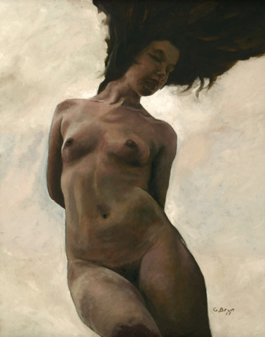 Peinture intitulée "Nina" par Guillaume Brun, Œuvre d'art originale, Huile