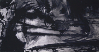 Pintura intitulada "Chaos nocturne" por Guillaume Canva (.cG.), Obras de arte originais, Foto Montagem Montado em Alumínio