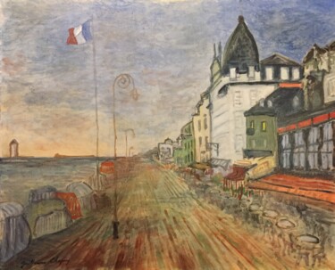Peinture intitulée "Un air de Trouville" par Guillaume Chapuy, Œuvre d'art originale, Huile