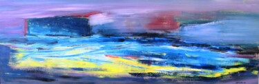 Peinture intitulée "Entre ciel et mer #…" par Guillaume Defins, Œuvre d'art originale, Acrylique