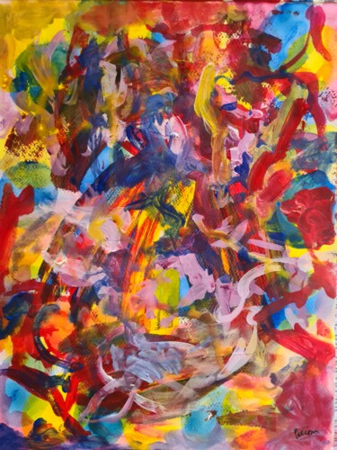 Peinture intitulée "Paysage" par Guillaume Pelican, Œuvre d'art originale, Acrylique