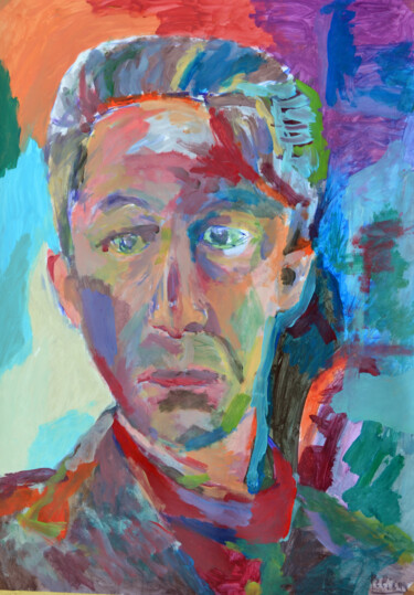 Картина под названием "portrait" - Guillaume Pelican, Подлинное произведение искусства