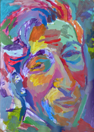 Painting titled "Portrait" by Guillaume Pelican, Original Artwork