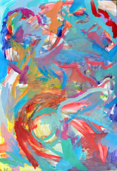 Картина под названием "creme tumultueuse" - Guillaume Pelican, Подлинное произведение искусства