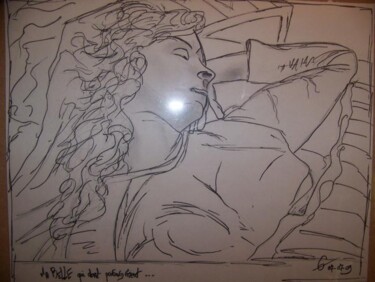 Drawing titled "Ma belle..." by Guillaume Van Ruymbeke, Original Artwork