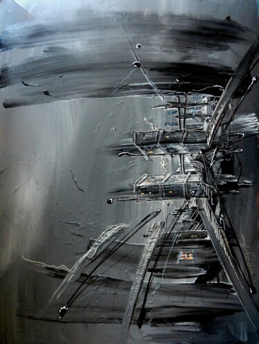 Peinture intitulée "City 2" par Guillaume Vincent, Œuvre d'art originale, Acrylique