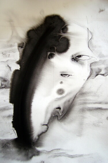 Ζωγραφική με τίτλο "ink 3" από Guillaume Vincent, Αυθεντικά έργα τέχνης, Μελάνι