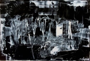 Peinture intitulée "Vibration négative" par Guillaume Vincent, Œuvre d'art originale, Acrylique