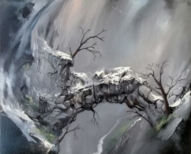 Картина под названием "Passage" - Guillaume Vincent, Подлинное произведение искусства, Масло Установлен на Деревянная рама д…