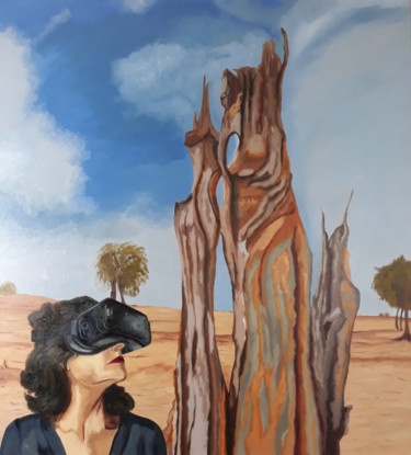 Mère Nature Peinture intitulée "Mère Nature" par Guillaume Caron-Maus, Œuvre d'art originale, Huile