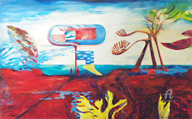 Malerei mit dem Titel "L'automne" von Guillaume Rist, Original-Kunstwerk, Acryl