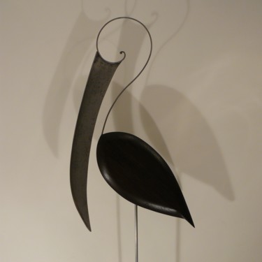 雕塑 标题为“Le Bel Ibis” 由Guillemette Legros, 原创艺术品, 木