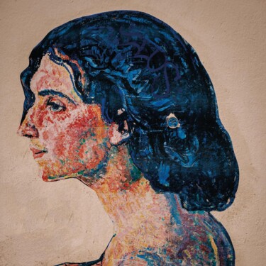 Fotografía titulada "Señora" por Guillermo El Oso, Obra de arte original, Impresión analógica