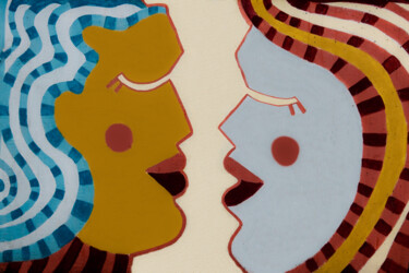 Fotografia zatytułowany „Zwei Gesichter” autorstwa Guillermo El Oso, Oryginalna praca, Fotografia cyfrowa