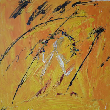 Pintura titulada ""L'acrobat"" por Guillermo Garcia Monasterio, Obra de arte original, Acrílico