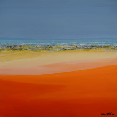 Painting titled "Horizon 1615" by Michele Guilloteau, Original Artwork, Acrylic