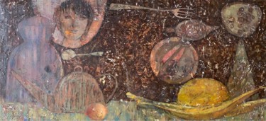 Картина под названием ""Warm mood"" - Геннадий Гирик, Подлинное произведение искусства, Масло