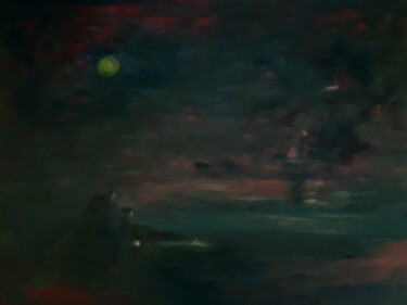 Pittura intitolato "Au bord du rivage" da Guizard, Opera d'arte originale, Acrilico