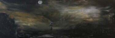 「Paysage marin (nuit)」というタイトルの絵画 Guizardによって, オリジナルのアートワーク, アクリル