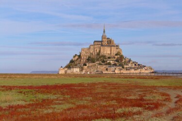 Fotografia intitolato "Mont Saint-Michel" da Gulender Koc, Opera d'arte originale, Fotografia digitale