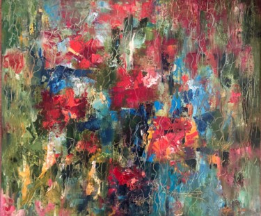 Painting titled "Poppies" by Gulsum Tokbayeva, Original Artwork, Oil
