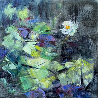 Peinture intitulée "Series "Water Lilie…" par Gulsum Tokbayeva, Œuvre d'art originale, Huile