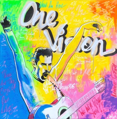 Painting titled "One Vision" by Gunnar Zyl, Original Artwork, Acrylic