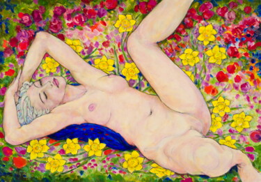 Peinture intitulée "Nemesis" par Gunter Langer, Œuvre d'art originale, Acrylique