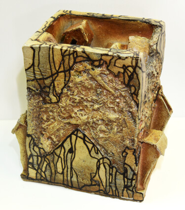 Sculpture titled "ein Durchgang" by Günther Mika, Original Artwork, Ceramics