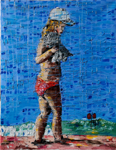 Two kittens Painting titled "Two kittens" by Gugo, Original Art, Oil