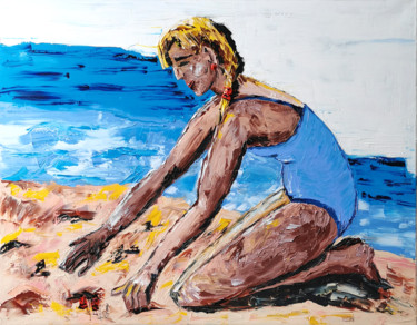 Still a teen Painting titled "Still a teen" by Gugo, Original Art, Oil