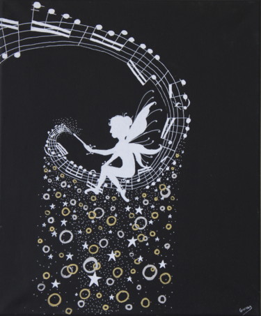 Peinture intitulée "Fairy break" par Gurvanart, Œuvre d'art originale, Acrylique Monté sur Châssis en bois
