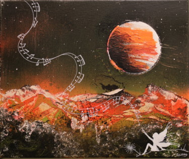 Peinture intitulée "Fairy world 4" par Gurvanart, Œuvre d'art originale, Acrylique Monté sur Châssis en bois