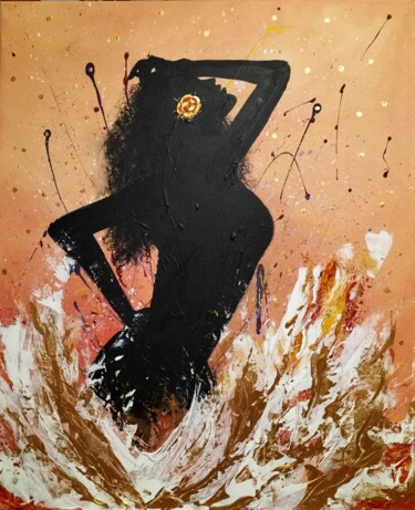 Passion Peinture intitulée "Passion" par Gurvanart, Œuvre d'art originale, Acrylique Monté sur Châssis en bois