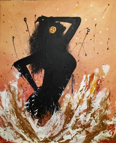 Peinture intitulée "Passion" par Gurvanart, Œuvre d'art originale, Acrylique Monté sur Châssis en bois