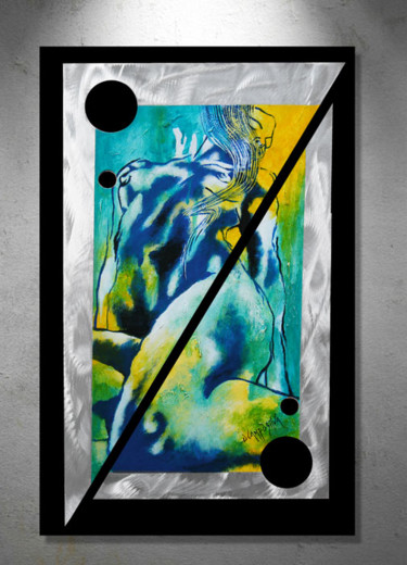 Nude-Female Painting titled "Nude-Female" by Gus & Lina Ocamposilva, Original Art, Acrylic