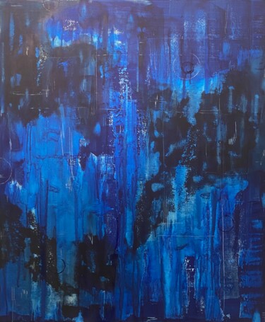 Painting titled "BLUE AURORA" by Gustaf Tidholm, Original Artwork, Acrylic