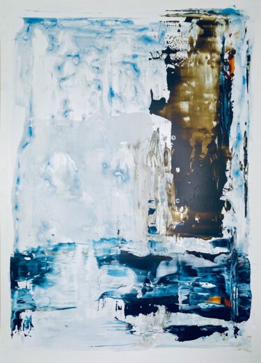 Schilderij getiteld "EL MAR No.2201" door Gustaf Tidholm, Origineel Kunstwerk, Acryl