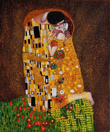 Painting titled "GUSTAV KLIMT -  The…" by Gustav Klimt, Original Artwork, Oil