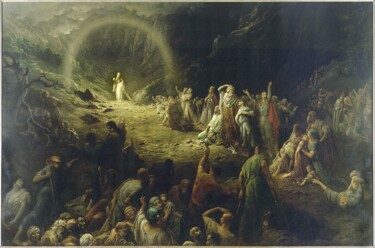 Pintura intitulada "La vallée des larmes" por Gustave Doré, Obras de arte originais, Óleo