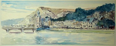 Painting titled "DINANT (2) - La Meu…" by Gustave Flasschoen, Original Artwork