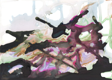Peinture intitulée "Skewers (Espetones)" par Gustavo Adolfo Díaz Sánchez (El Gus), Œuvre d'art originale, Aquarelle
