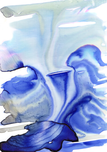 Peinture intitulée "Typhoon (Tifón)" par Gustavo Adolfo Díaz Sánchez (El Gus), Œuvre d'art originale, Aquarelle