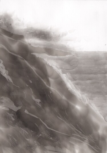 Картина под названием "Salty Coast (Costa…" - Gustavo Adolfo Díaz Sánchez (El Gus), Подлинное произведение искусства, Пигмен…