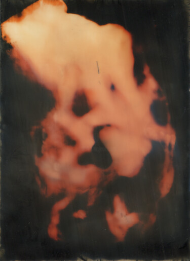 Painting titled "The Flaming Head (L…" by Gustavo Adolfo Díaz Sánchez (El Gus), Original Artwork, Ink