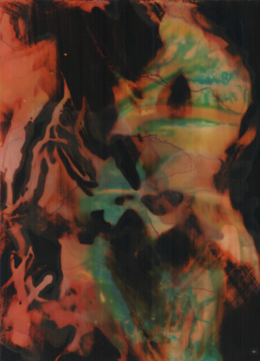 Картина под названием "Two-layered Vegetab…" - Gustavo Adolfo Díaz Sánchez (El Gus), Подлинное произведение искусства, Черни…