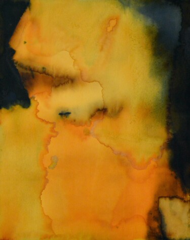 Painting titled "Orange Rectangles (…" by Gustavo Adolfo Díaz Sánchez (El Gus), Original Artwork, Ink