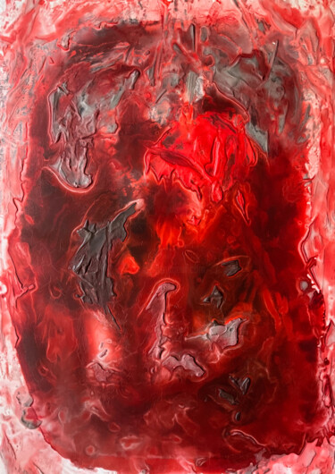 Malerei mit dem Titel "The Kingpin (El cer…" von Gustavo Adolfo Díaz Sánchez (El Gus), Original-Kunstwerk, Acryl