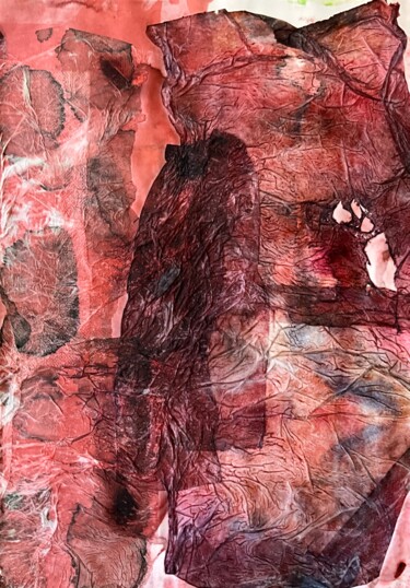 Картина под названием "Bull Skin (Piel de…" - Gustavo Adolfo Díaz Sánchez (El Gus), Подлинное произведение искусства, Акваре…