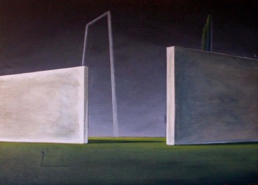 i giardini margherita ( presso Porta Santo Stefano ) Pintura intitulada "i giardini margheri…" por Gustavo Boggia, Obras de arte originais, Acrílico